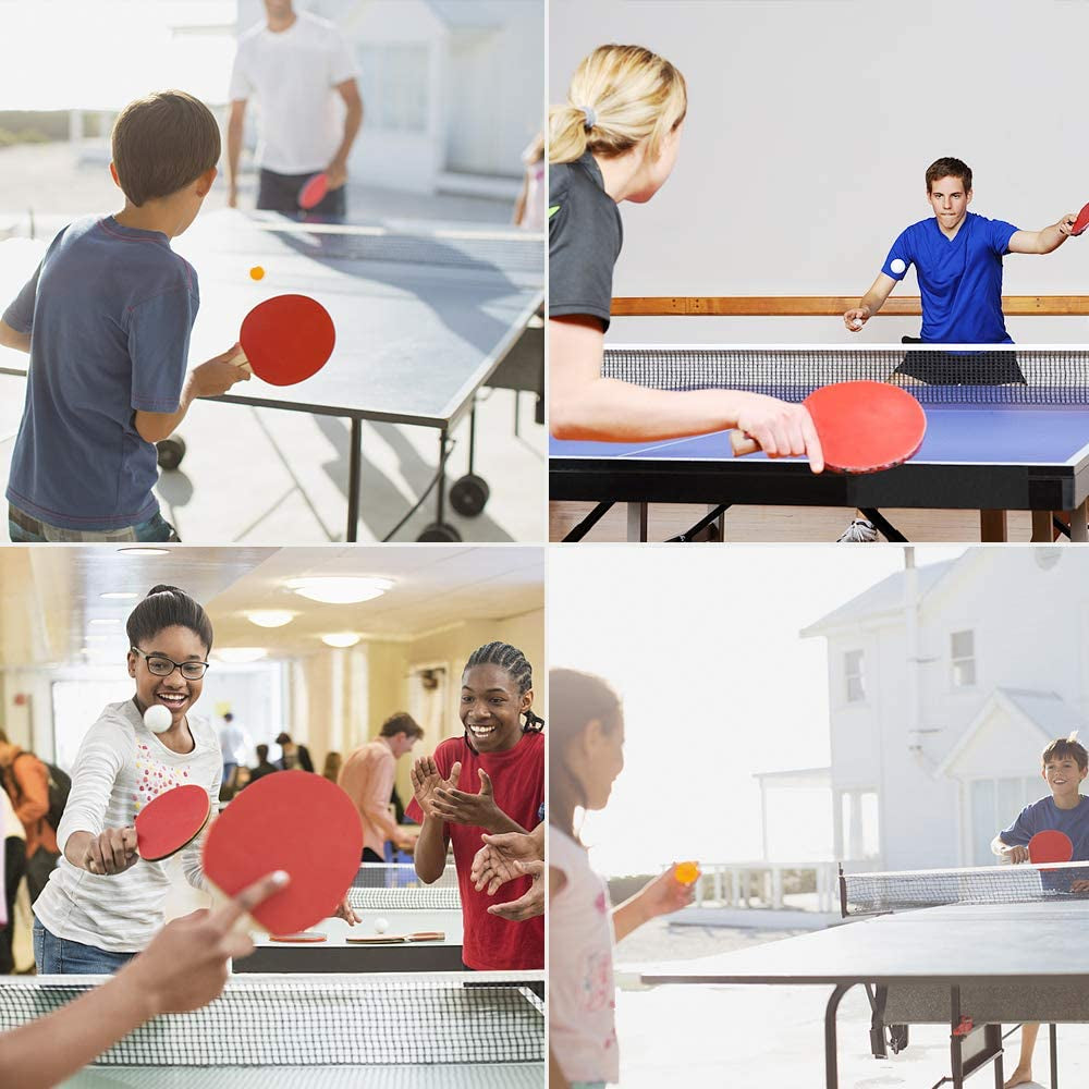 Portable Table Tennis Set with Retractable Net, Paddles, Balls, and Carry Bag for Indoor and Outdoor Use