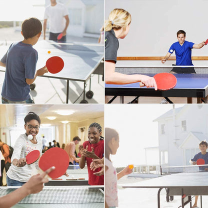 Portable Table Tennis Set with Retractable Net, Paddles, Balls, and Carry Bag for Indoor and Outdoor Use