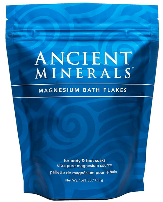 Magnesium Bath Flakes of Pure Genuine Zechstein Chloride - Resealable Magnesium Supplement Bag That Will Outperform Leading Epsom Salts 1.65 Lbs